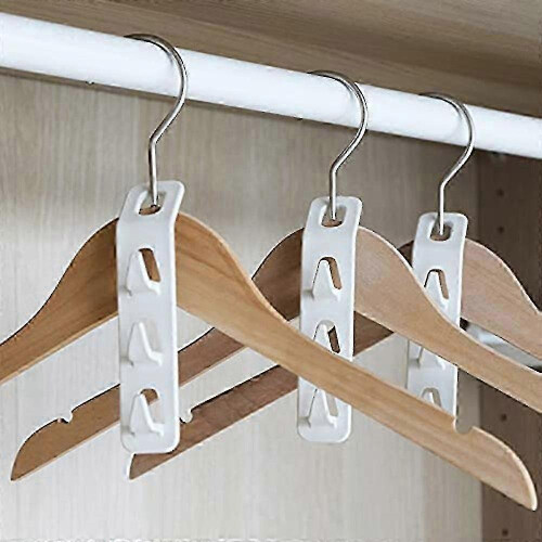 Magic Hangers for Closet Space Saving Organizer with Hooks (1pc, White) 1