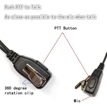 20Pcs G Shape Earpiece Headset PTT with Mic for 2 Way Radio CP040 CP200 Walkie Talkie Earphone