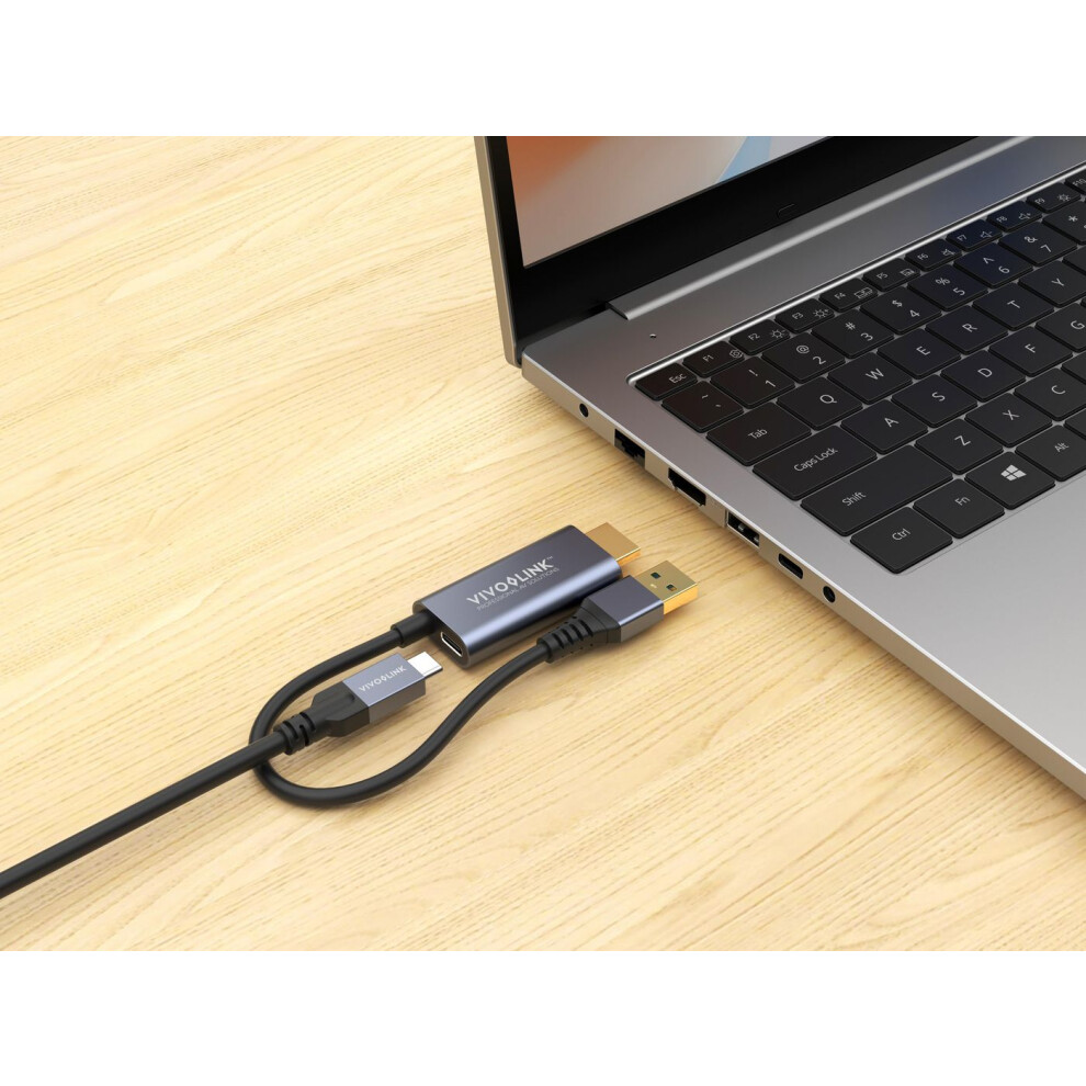 Vivolink Hdmi & Usb-A To Usb-C Adapter 5715063688069