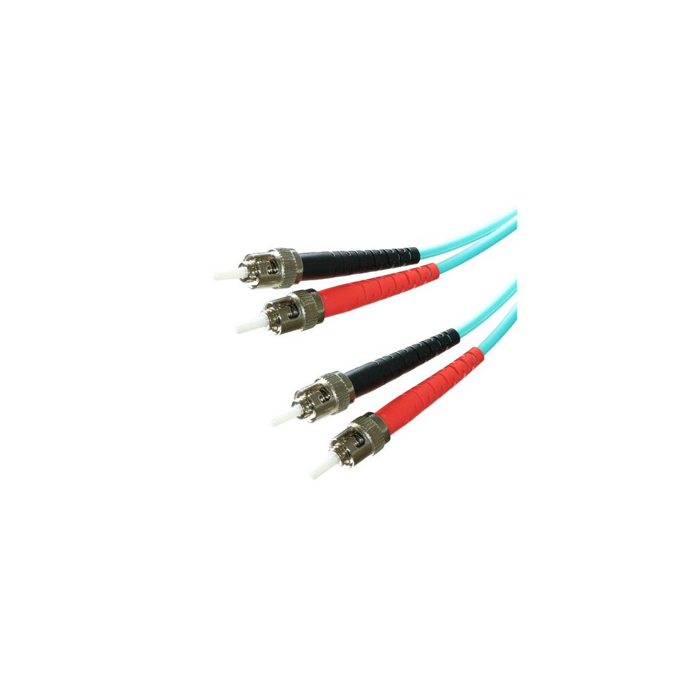 Cablenet 3M Om3 50/125 St-St Duplex Aqua Lsoh Fibre Patch Lead 5056750305471