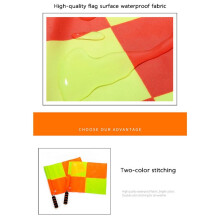 2X Soccer Referee Kit Football Checkered Soccer Flags Wallet Notebook with Red Yellow Card and Whistle