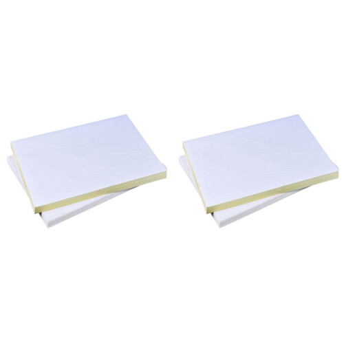 100 Sheets A4 White Self Adhesive Waterproof Sticker Label Matte Surface Paper for Lazer Inkjet Printer Copier