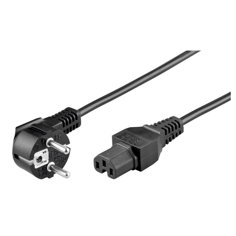 Microconnect Power Cord Schuko Angled - C15 2M 5711045410192