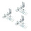 3X Floor Guide for Bottom of Sliding Barn Doors Adjustable Wall Mount Stay Roller Guide  Bearings 1