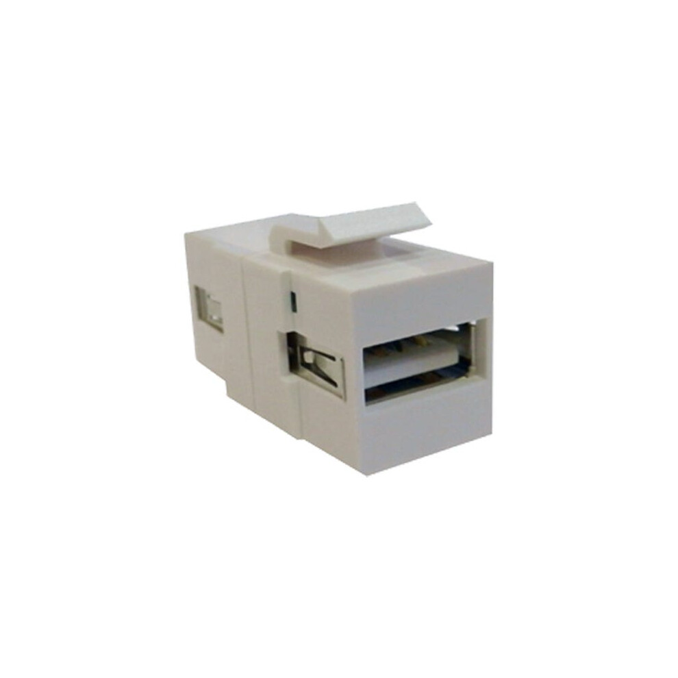 Cablenet USB 2.0 Type A Female - Female Keystone White