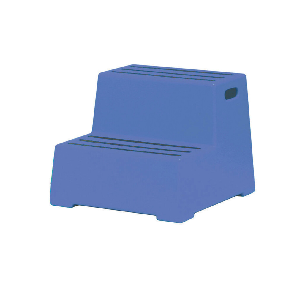 Blue Plastic 2 Tread Safety Step 325095 5052105116396