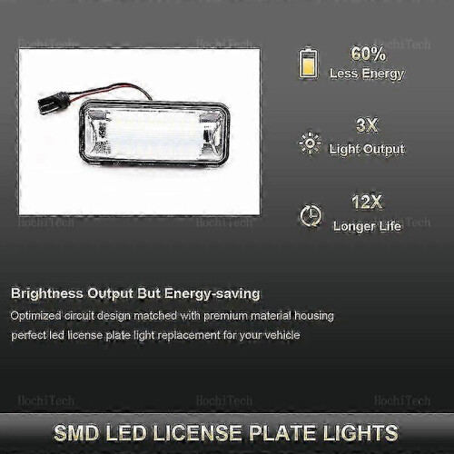 Éclairage LED blanc pour plaque d'immatriculation Subaru, ampoule de remplacement directe 2