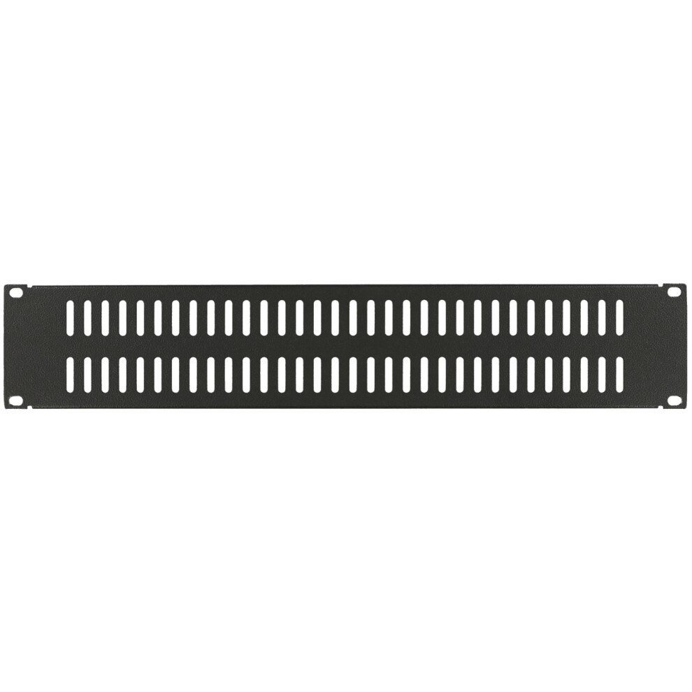 Lanview By Logon 2U 19" Screw Type Vented Blank Panel Black 5420016840011
