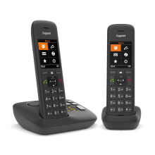 Gigaset 2.2" TFT 176 x 220 px Analog DECT GAP 2 x NiMH AAA With answering machine 168 x 48 x 22 mm Black
