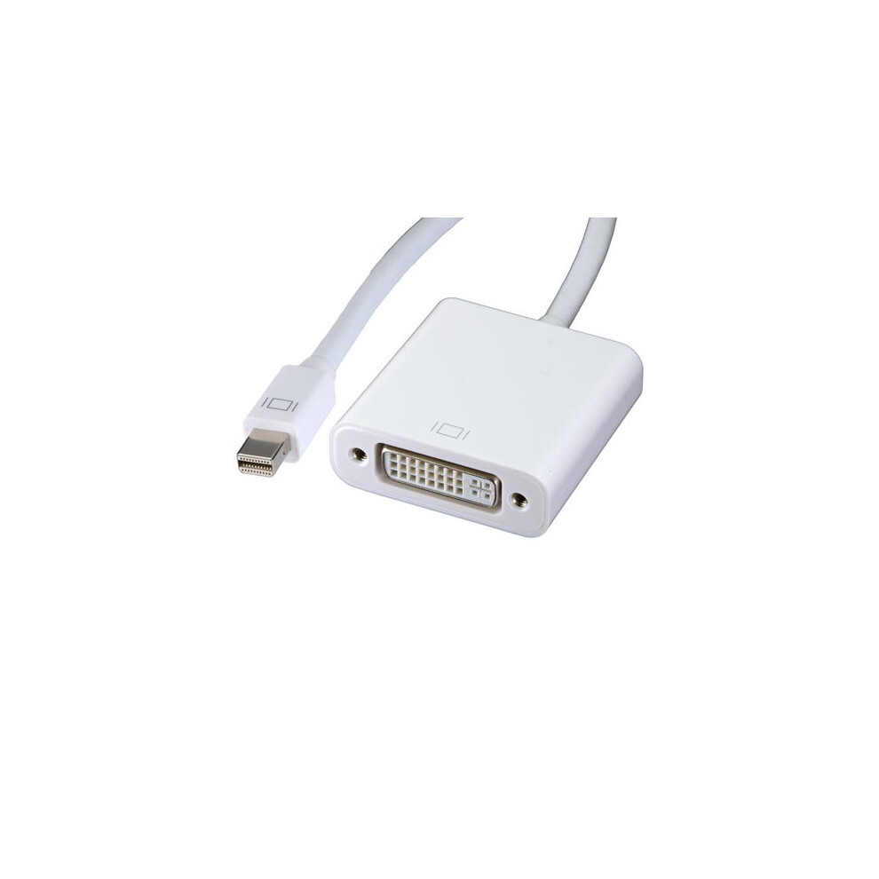 Cablenet 20cm Mini DisplayPort Male DVI Fem1080p 60Hz White Adaptor