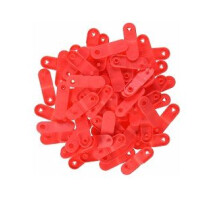 Zebra Red Clips for use with QuickClip Wristbands Kit 275