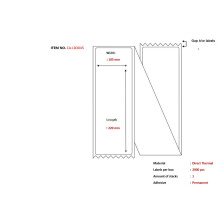 Capture Label 105 x 220 Fanfold. White. DT. Permanent. 2000 labels per box.