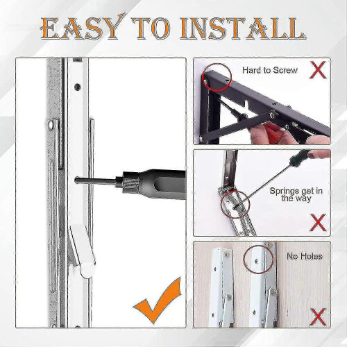Shelf bracket 400mm folding type, stainless steel for 150kg maximum load. 2