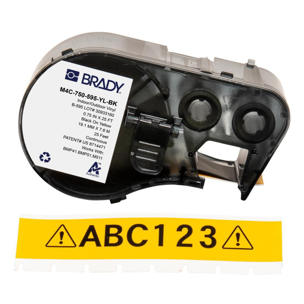 Brady M410/Bmp41/M510/Bmp51/Bmp53/M511 Label Printer Tape 888434592595