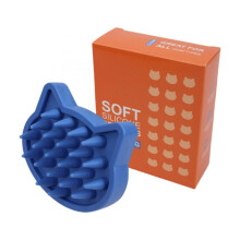 (orange) Pet Shampoo Brush for Dogs and Cats - Ergonomic Pet Care Cleaning Brush for Small, Medium, and Large Pets