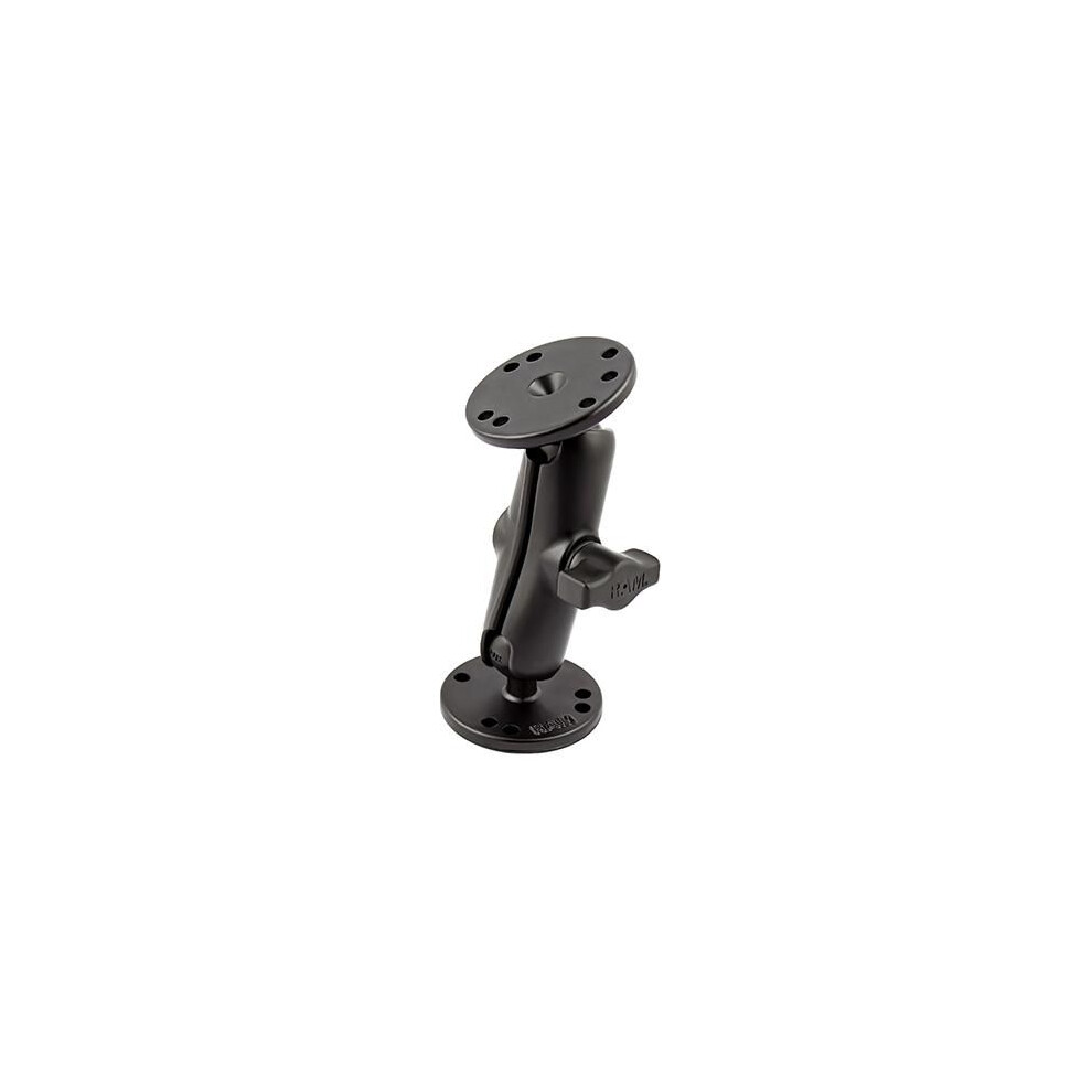 Ram Mounts Ram Universal Double Ball Mount With Two Round Plates 793442101014
