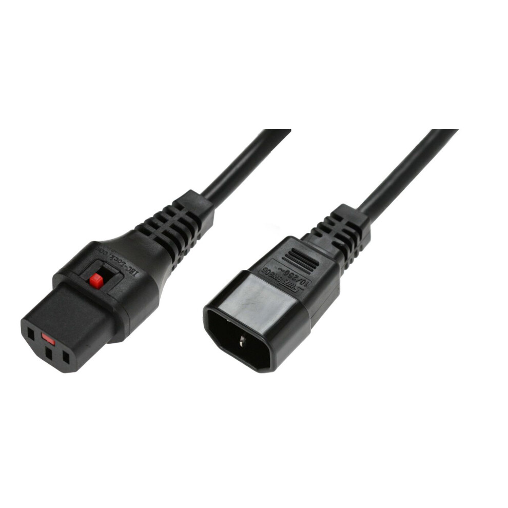 Microconnect Powercord C13 Iec Lock - C14 15M Pc1003 Black 5706998287434