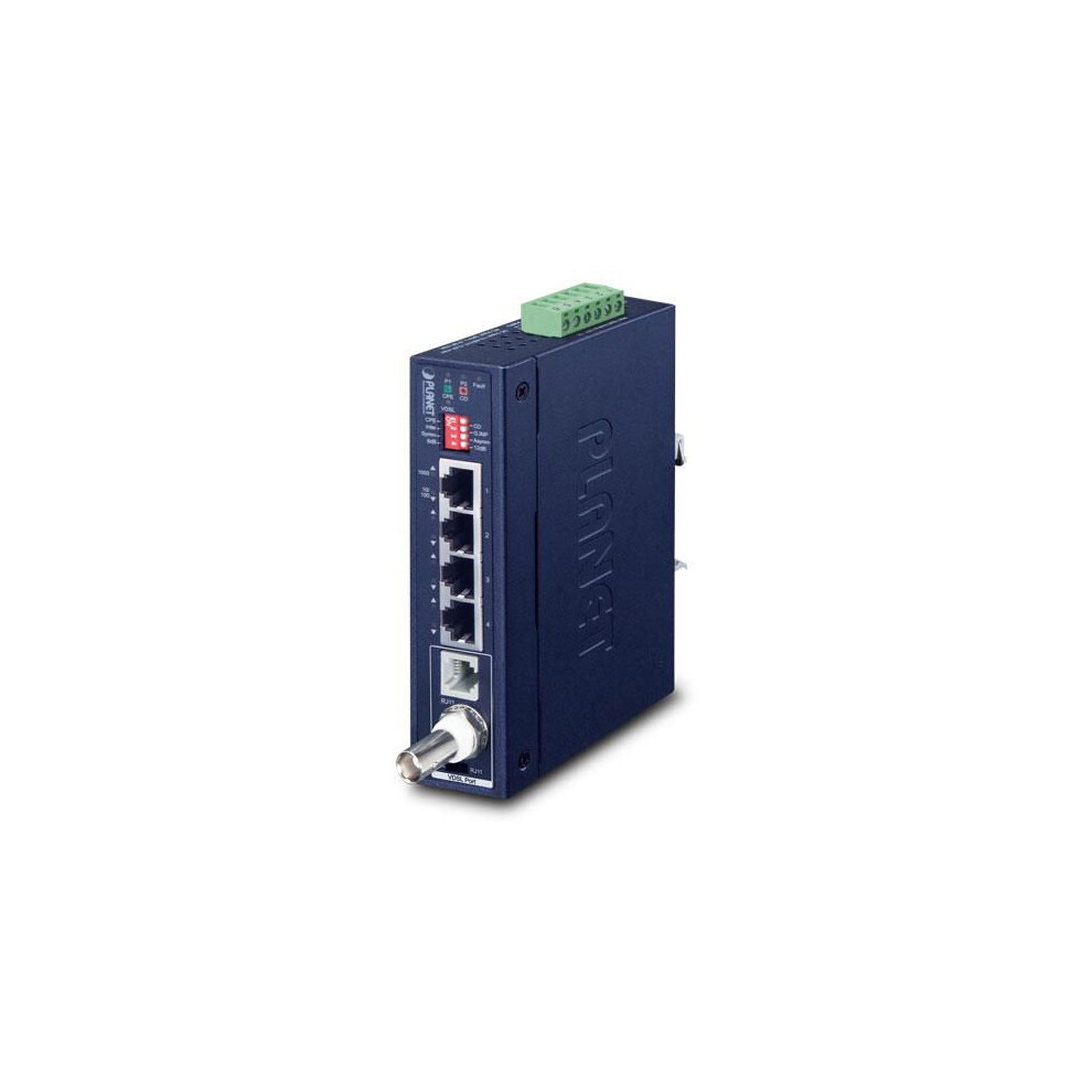 Planet Industrial 1-Port Bnc/Rj11 To 4-Port Gigabit Ethernet Extender 4711605283717