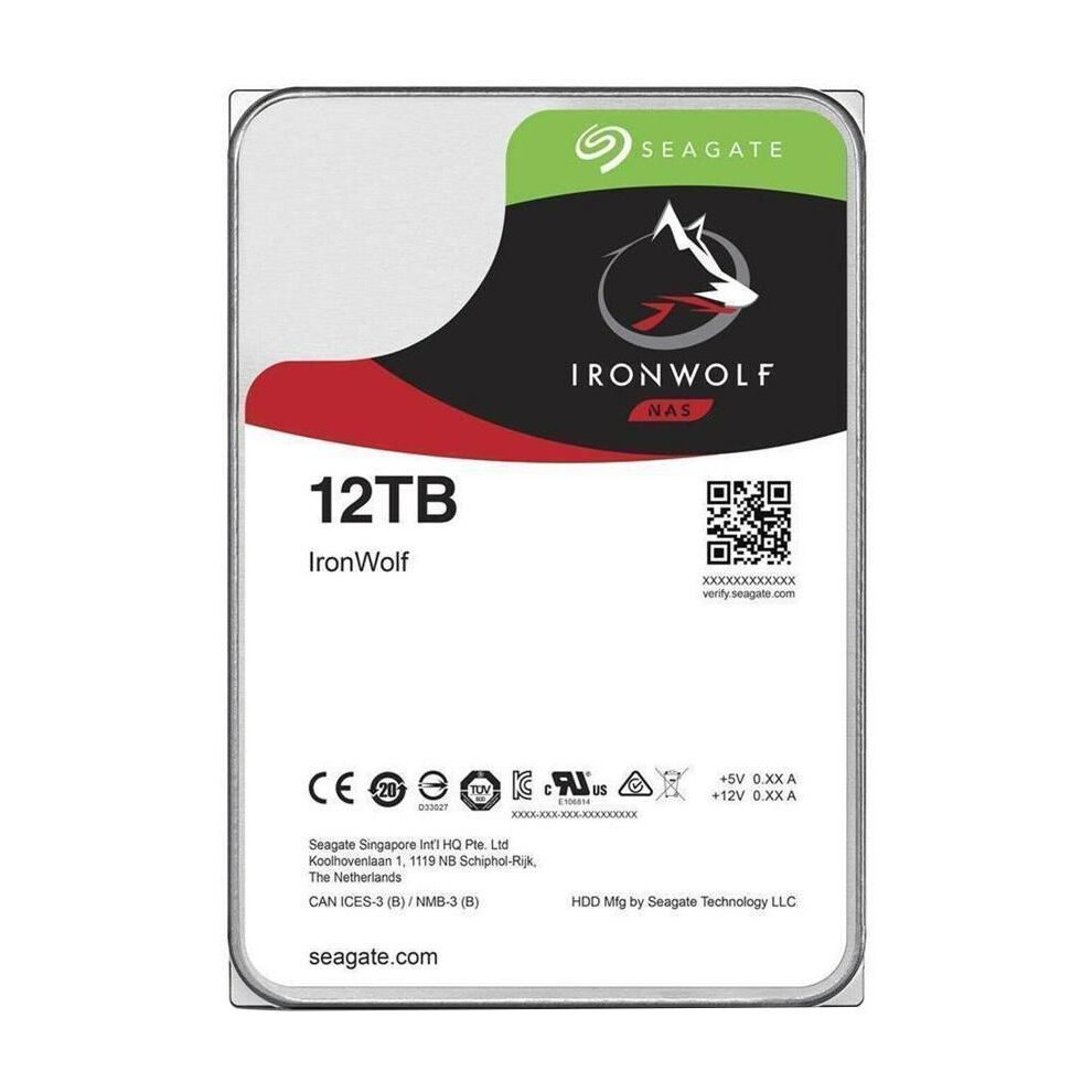 Seagate Nas Hdd 12Tb Ironwolf 7200Rpm 6Gb/S Sata 256Mb 3.5"