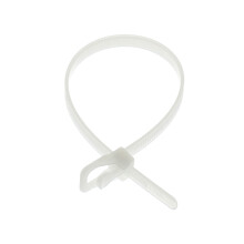 Cablenet 200mm x 4.8mm Natural/White - RETYZ Reusable Cable Zip Tie (PK 100)