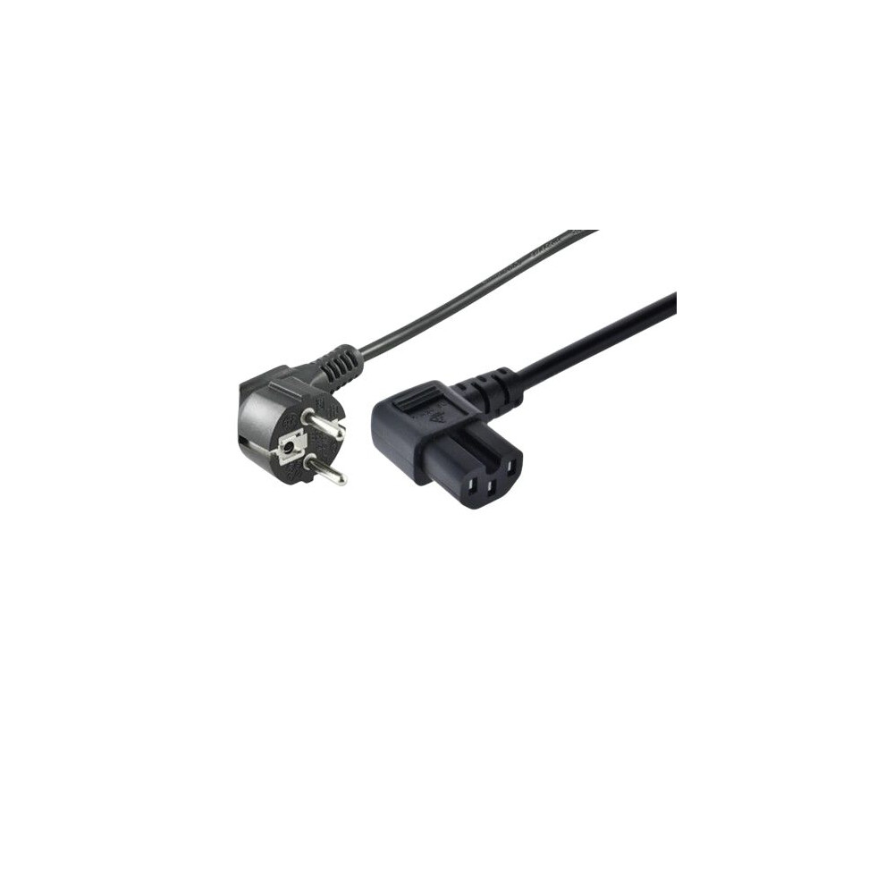 Microconnect Power Cord Schuko Angled - Angled C15 3M Black 5715063358924