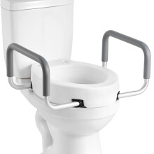 VEVOR Seggiolino per WC Elevato con Braccioli, Capacità 300 lbs, Altezza di Sollevamento 3.5 Pollici