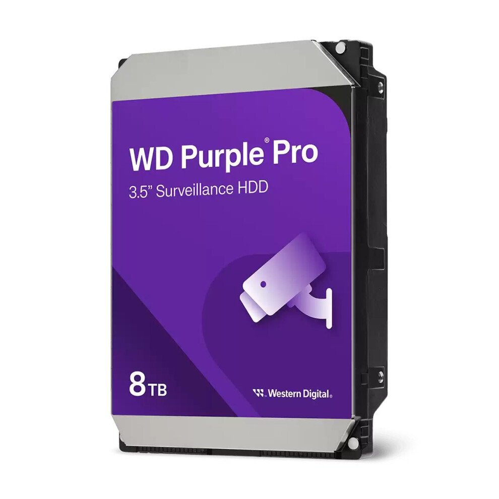 Western Digital Wd Pro Smart Video Hard Drive 8Tb 256Mb 3.5-Inch Sata Up To 265Mb/S 7200 Rpm Cmr 256Mb Purple 5715063702185