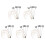 20 PCS HO Scale Model Lighting Tower,Tower Lights Model Lights Layout Lamppost for Train/Garden/Playground/Stadium 1