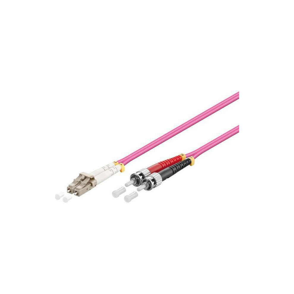Microconnect Optical Fibre Cable Lc-St Multimode Duplex Om4 (Erica Violet) 10M 5711783478744