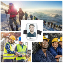 Arm Badge Holder - 6Pcs Armband ID Card Holder Waterproof Armband Badge with Adjustable Elastic Strap