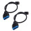 2X USB 3.1 Front Panel Header to USB 3.0 20Pin Header Extension Cable for  Motherboard 20cm 1