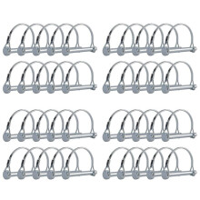 40Pcs Wire Lock Pin, 5/16 Inch Shaft Locking Pin Hitch Pin with Round Arch Wire Retainer for Farm Trailers Lawn Garden