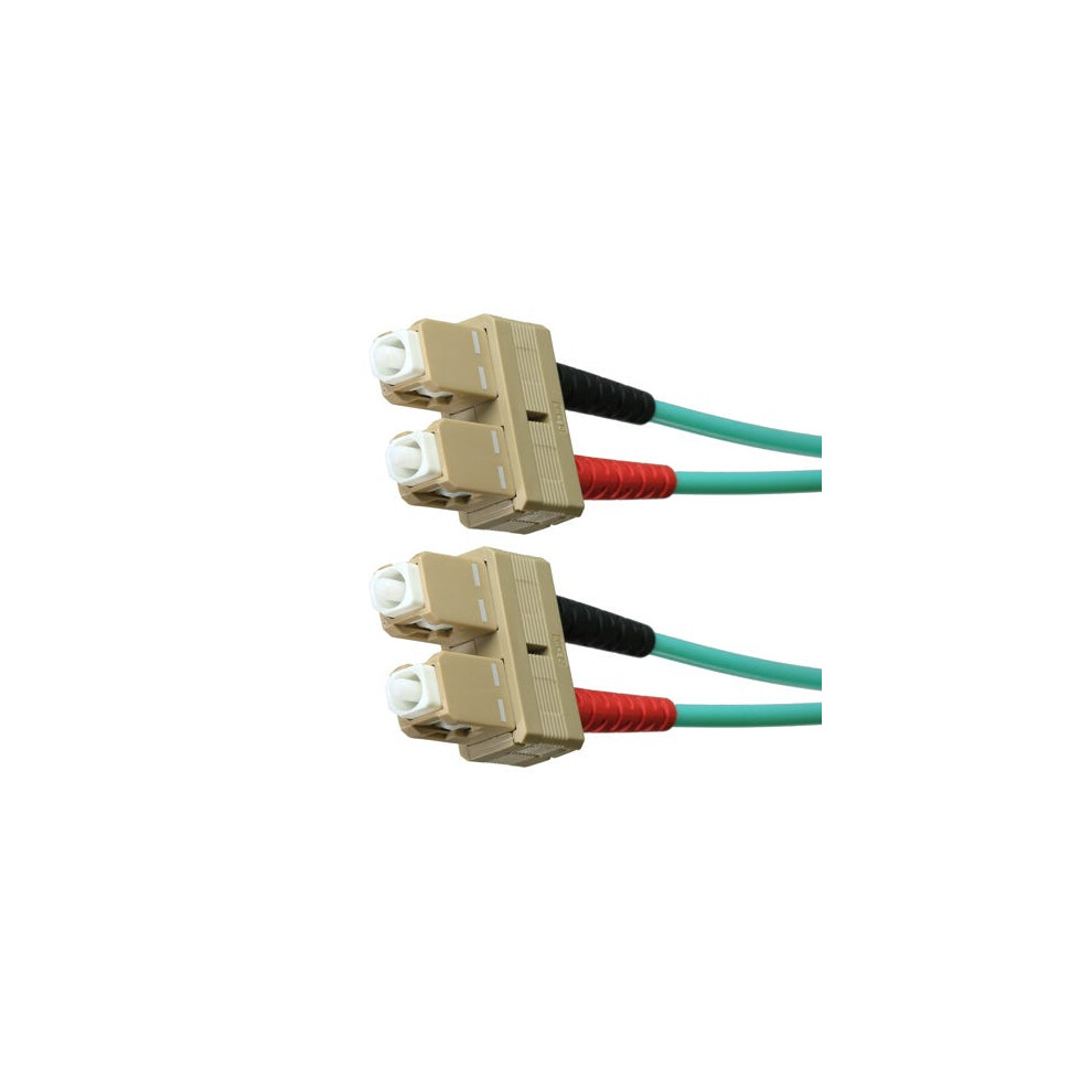 Cablenet 5M Om3 50/125 Sc-Sc Duplex Aqua Lsoh Fibre Patch Lead 5056750305365