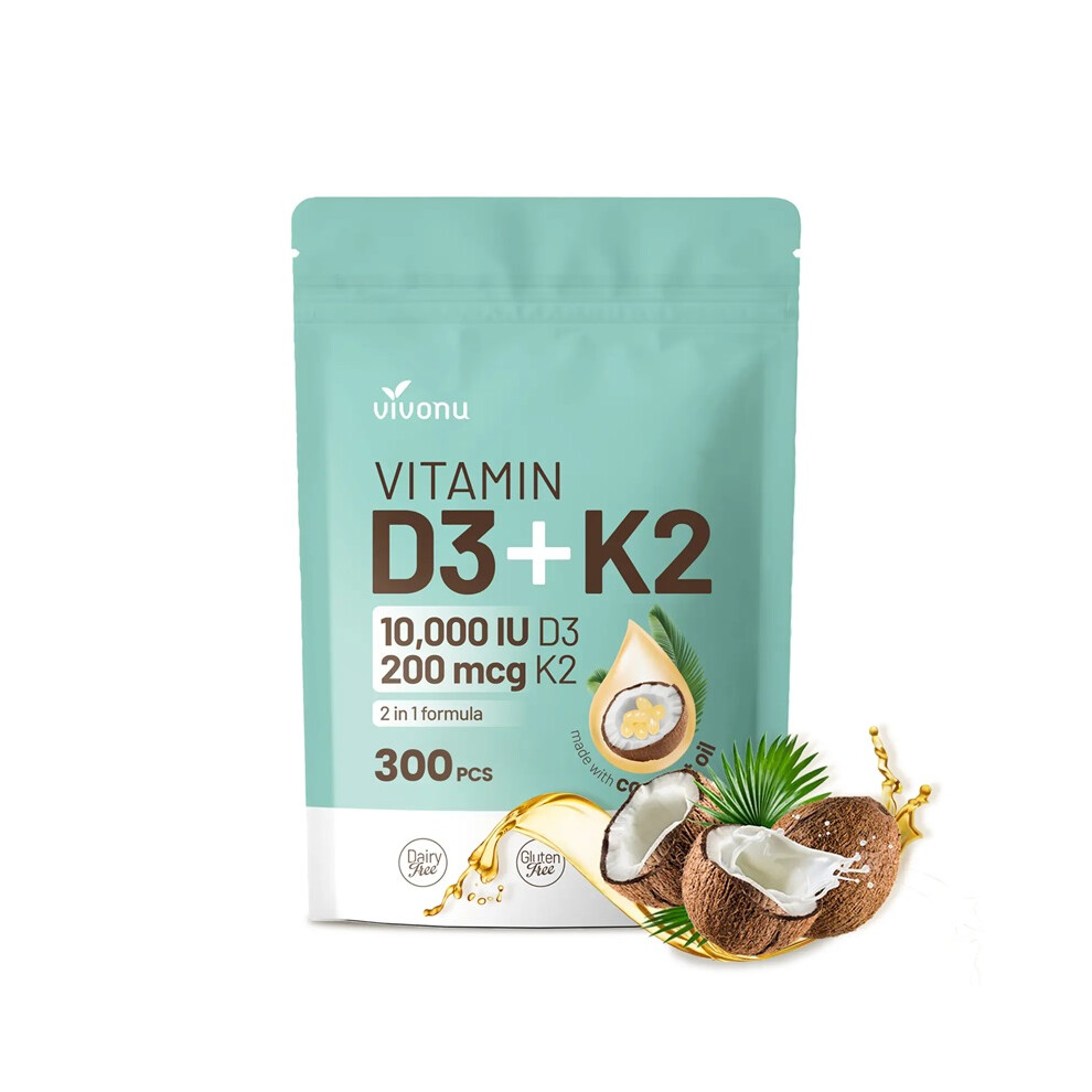 D3 K2 Supplement Softgels | Natural Nutritional Supplements | Enhanced Energy & Health Support | Potent Botanical Formula