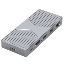 Caja de Expansión para Disco Duro M.2, HUB, 10 Gbps, Externa, Compatible con , Multiprotocolo, 4K60HZ-PD100W