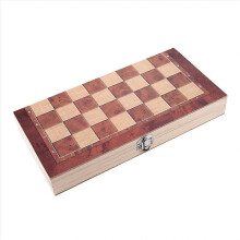 Wooden Chess Set Board Travel Games Entertainment