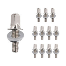 12 St Trumspänningsstänger Spännskruvar Bastrumsskruvar Set Bassnöre Trumtillbehör Trumhårdvara M5x15MM