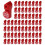 Peg Hook Lock Stop Lock 500 Pieces Plastic Red Stop Lock Anti-Theft Lock Retail Pin Hook Safety Display Hook Lock 1