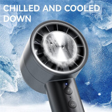 Small Fan Refrigeration Air Conditioner Portable Silent High-Speed Led Display High Wind Power USB Charging Fan Ice Cool