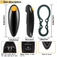Electric Can Opener, Automatic Restaurant Can Openers for Seniors with Arthritis, Weak Hands, Chefs, Smooth Edge Electric Can Openers