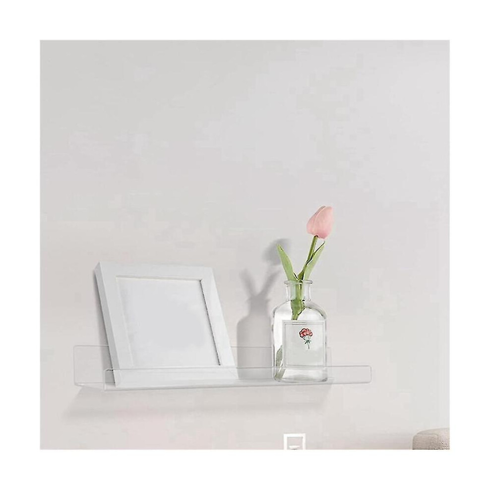 4 Clear Acrylic Shelves For Wall Storage, Floating Shelves , Kids Bookshelf, Display Wall Shelves Edition 0617