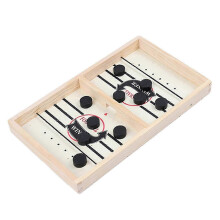 2026 Large Family Game Fast Sling Puck Game Hockey Game Wooden Board Table Toy
