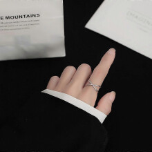 Irregular Silver Ring for Women Thin Wide Adjustable Open Rings Stackable Promise Band Ring Mens Ring