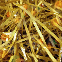 500g gold shredded fabric, shiny gold raffia, decorative basket filler, shredded fabric for gift box, party supplies