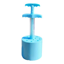 (Blue) Honeycomb Shaped Sand Mold Toy For Kids Friendly Plastic Beach Digging Tool Sand Bricks Wall Moulds With Ergonomic Grip Yellow
