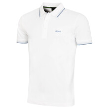 (XL, Open White) Hugo Boss Mens Paddy Stripe Collar Cotton Golf Polo Shirt