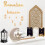 Decoração Do Mês Sagrado Do Ramadã com Pingente de Lanterna com Estrela e Lua, Adequado para Artesanato de Madeira Do Eid, Decoração de Casa de 4