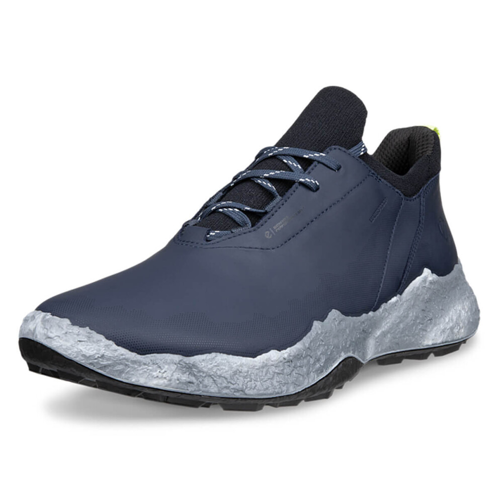 Ecco (Uk 10.5-11, Marine) Mens Biom H5 Lace Leather Spikeless Waterproof Modern Golf Shoes