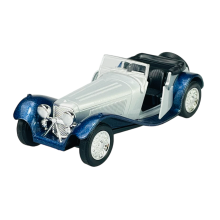 WELLY OLD TIMER SS JAGUAR 100 WITHOUT A ROOF SILVER 1:34 NEW METAL MODEL