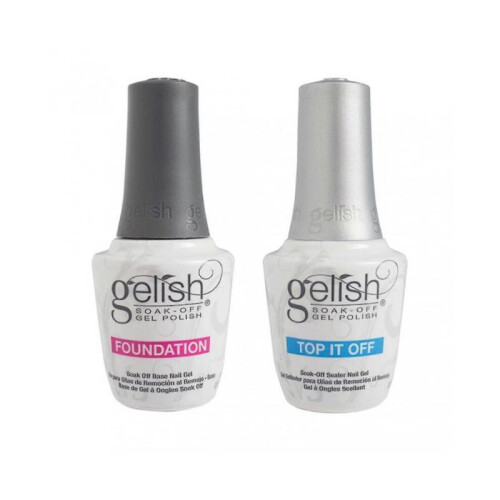 2pcs Top Sealer Long Lasting Nail Polish Set Beginner Soak Off Foundation Base 1